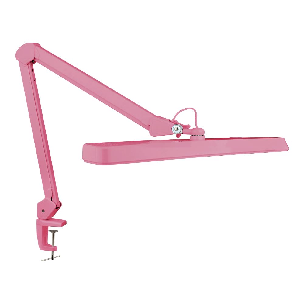 Neatfi LED Task Lamp 30W 2500 Lumens 22 Inch Pink Model 9505LED-30-C Eye-Caring Desk Light with Clamp for Home Office Study