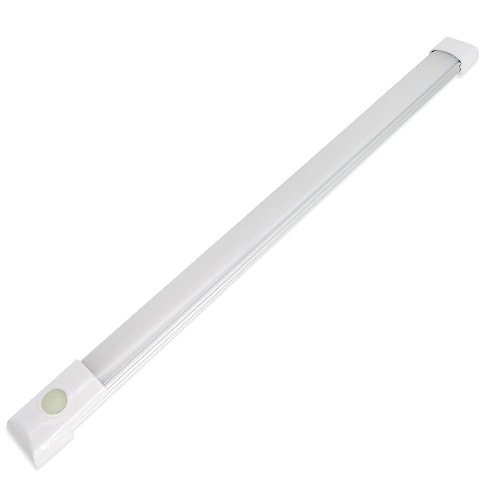 Dream Lighting 12V LED Under Cabinet Strip Light RV Interior Light with Switch 12inch Slim Line Lights - 5.4W, 6000K 2-Phased Wh