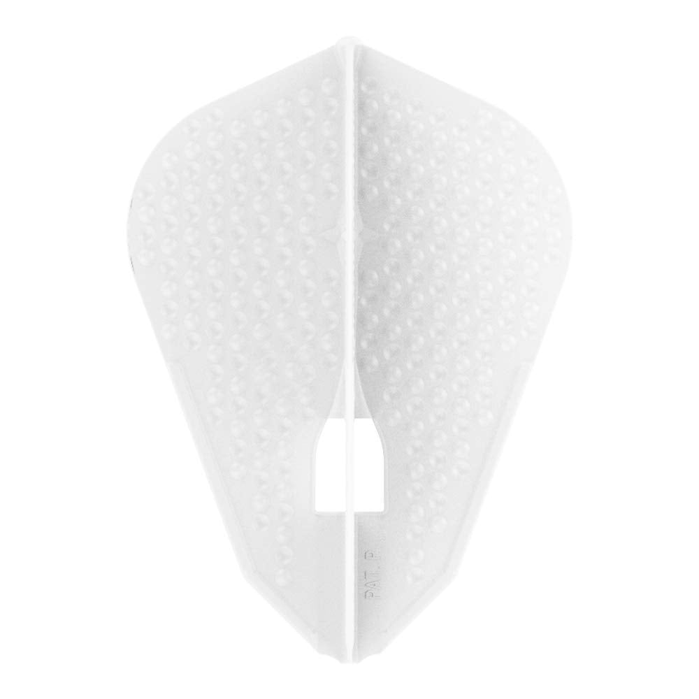LSTYLE Dart Flights - L9d PRO Fantail, Dimple Texture, Soft Tip & Steel Tip, White, 2-Pack