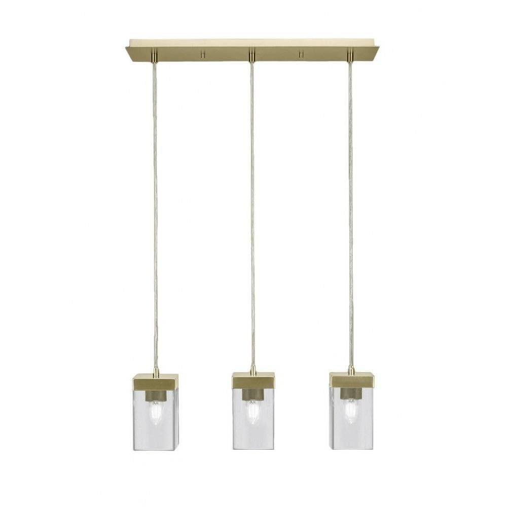 Toltec Lighting Nouvelle 3 Light Cluster Pendalier In New Age Brass (3213-Nab-530)