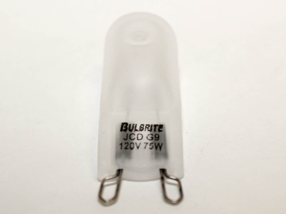 Bulbrite Q75G9F/120 120-Volt Halogen Jc Type Line Voltage Frosted G9 Bulb, 75-Watt, 75W