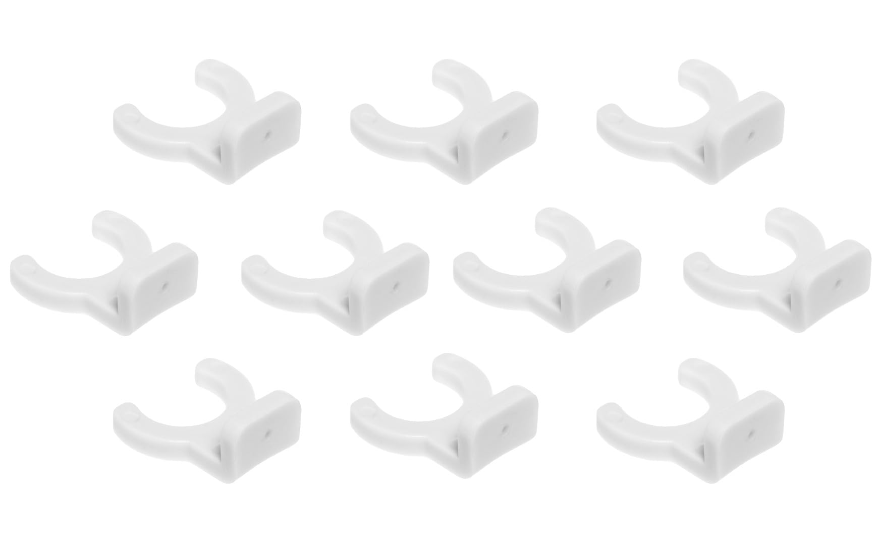 Creative Hobbies Mounting Bracket for Night Light Shade, Plastic, White, Pack of 10, Model NLP-Wx10