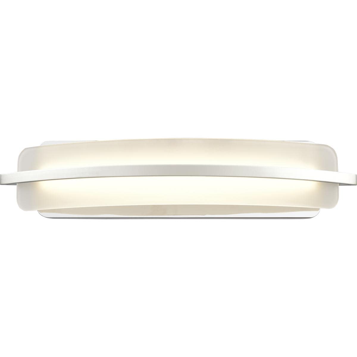Elk Home Curvato 1-Light Vanity Light, Polished Chrome, Opal Etched Glass, Modern Style