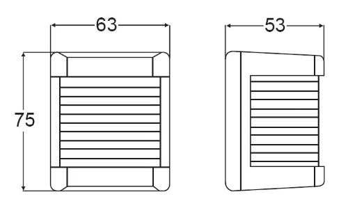 Hella 003562035 '3562 Series' 12V Dc 1 Nm Port Navigation Light With Colored Outer Lens And Black Housing