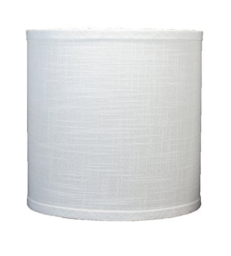 Urbanest Linen Drum Lamp Shade, 10-inch by 10-inch by 10-inch, Off White, Spider