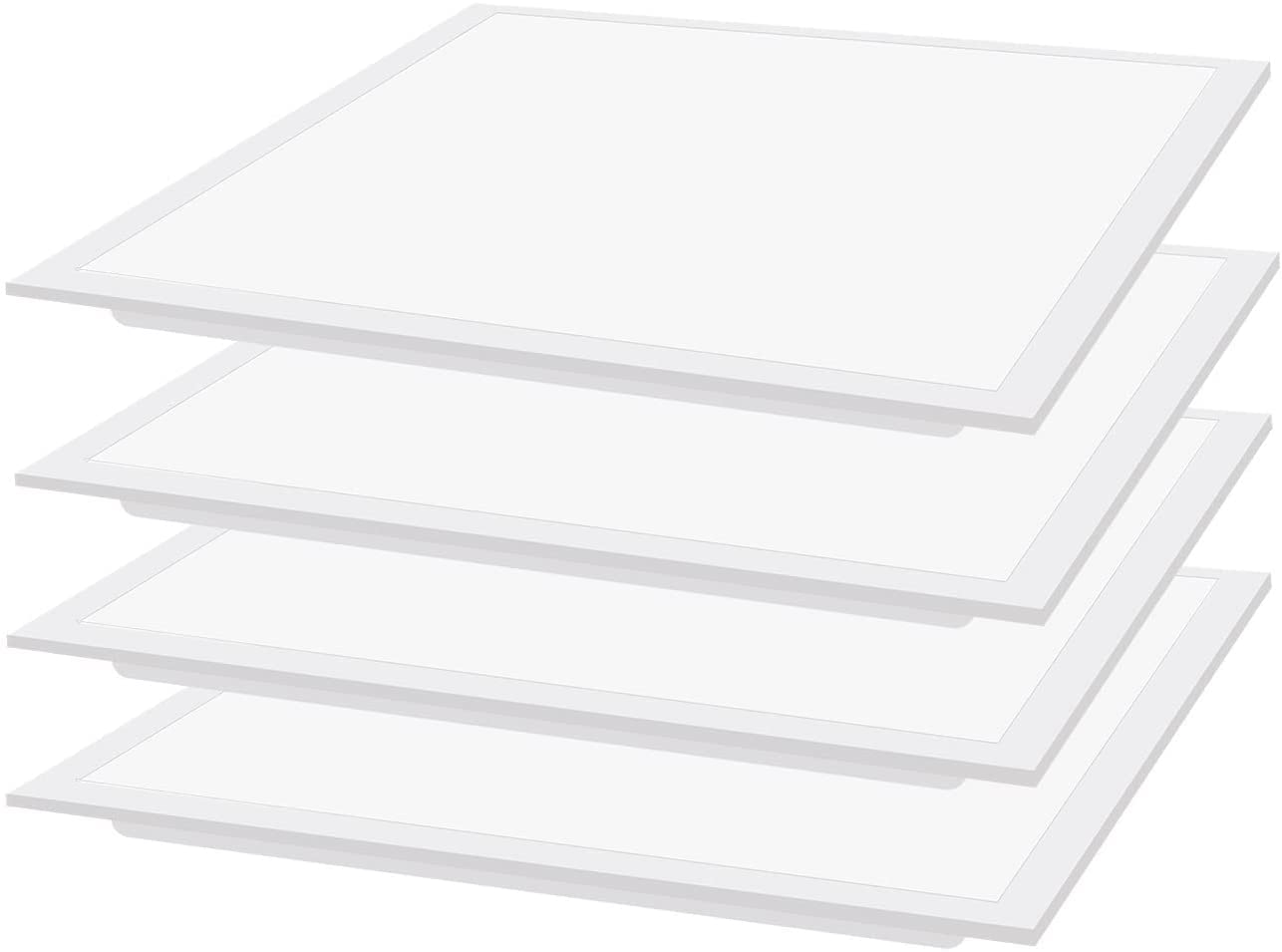 2X2 LED Flat Panel Light,5000K Lighting for Office,45W 2X2 FT Drop Ceiling LED Light Panel,Recessed Edge-Lit 0-10V Dimmable 2x2 