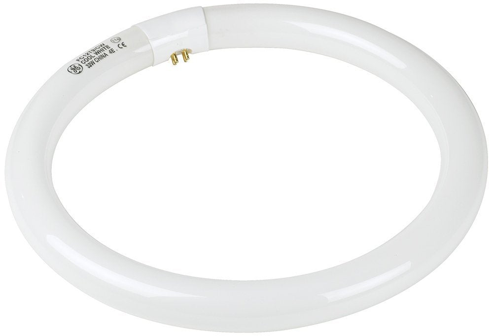 Feit Electric Compact Fluorescent Circular Light Bulb, 1 Count, White, Model 1000-0990, Copper Material