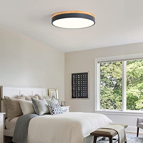Woknos 15.7" Minimalist Style Flush Mount Dimmable Ceiling Led Lightning Fixtures Close To Ceiling Easy Install For Bedroom Bathroom Laundry Room Porch Kitchen