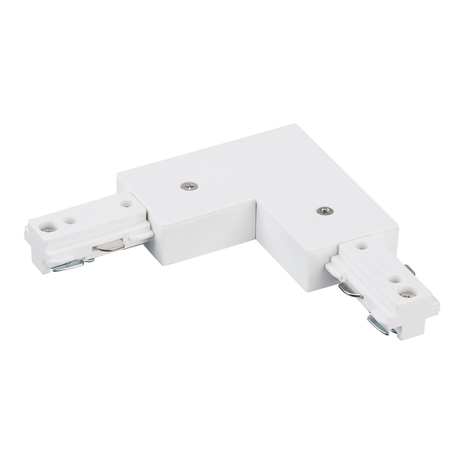 LEONLITE H Track L Connector, Single Circuit 3-Wire, UL Listed, Polycarbonate, White, Model 58516