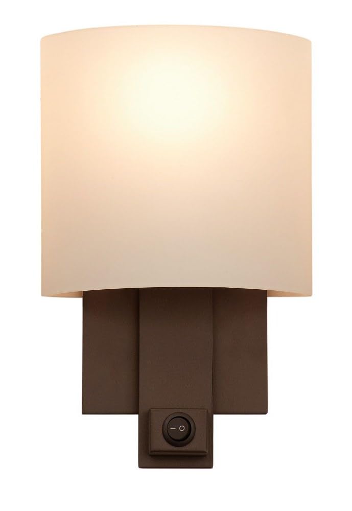 Kalco 4651BZ Transitional One Light Wall Sconce from Espille Collection in Bronze/Dark Finish,