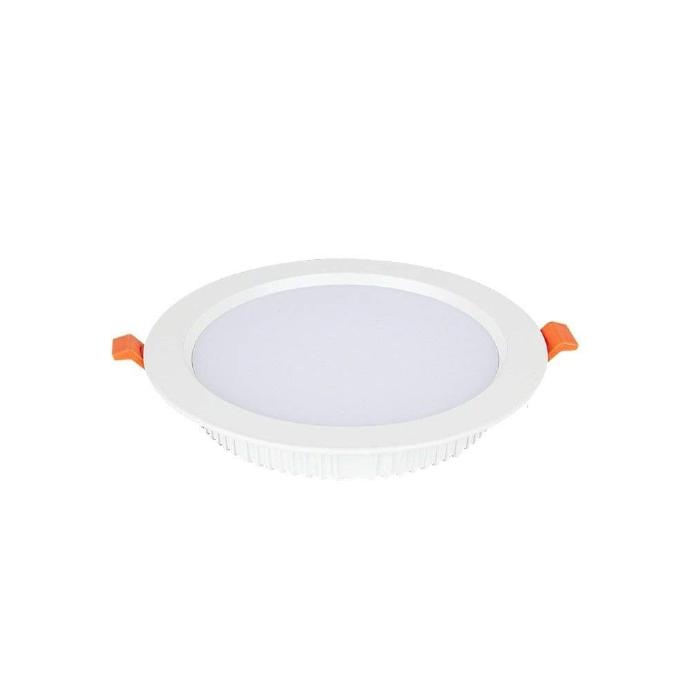 OZZKI Recessed White Integrated Ultra Slim Downlights Simple Retrofit Installation Round Recessed Ceiling Flat Panel Down Light 