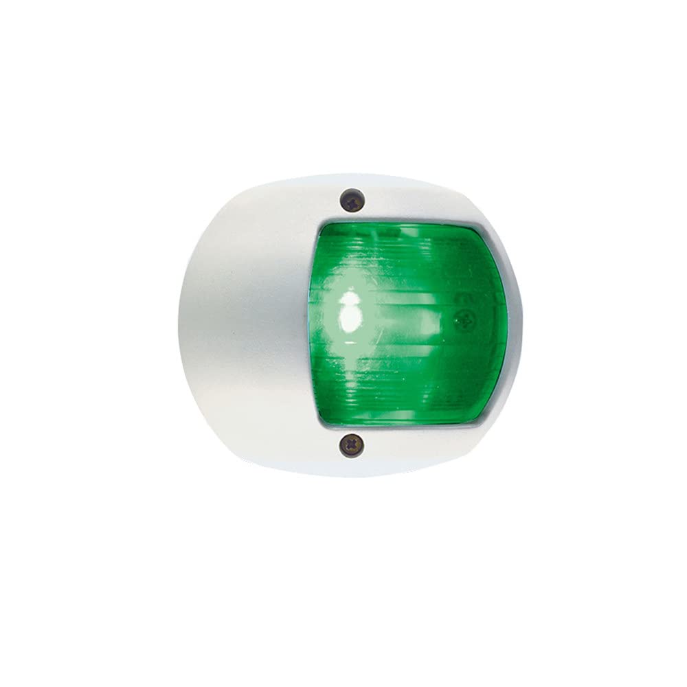 Perko Navigation Side Light - Green With White Polymer Base, Marine Led Light