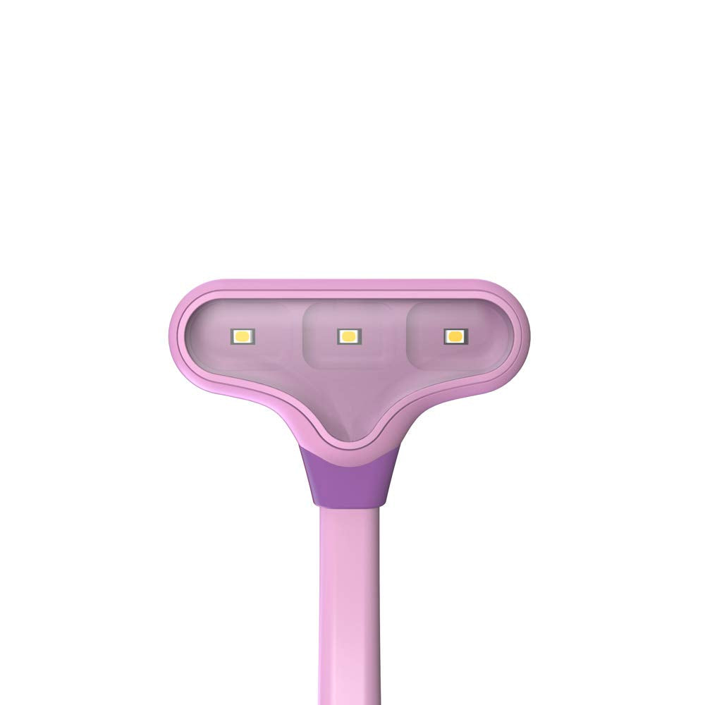 Mighty Bright NuFlex Rechargeable Book Light, 35 Lumens, 3 Brightness Levels, 24 Hours Battery Life, Lavender, Model 47810