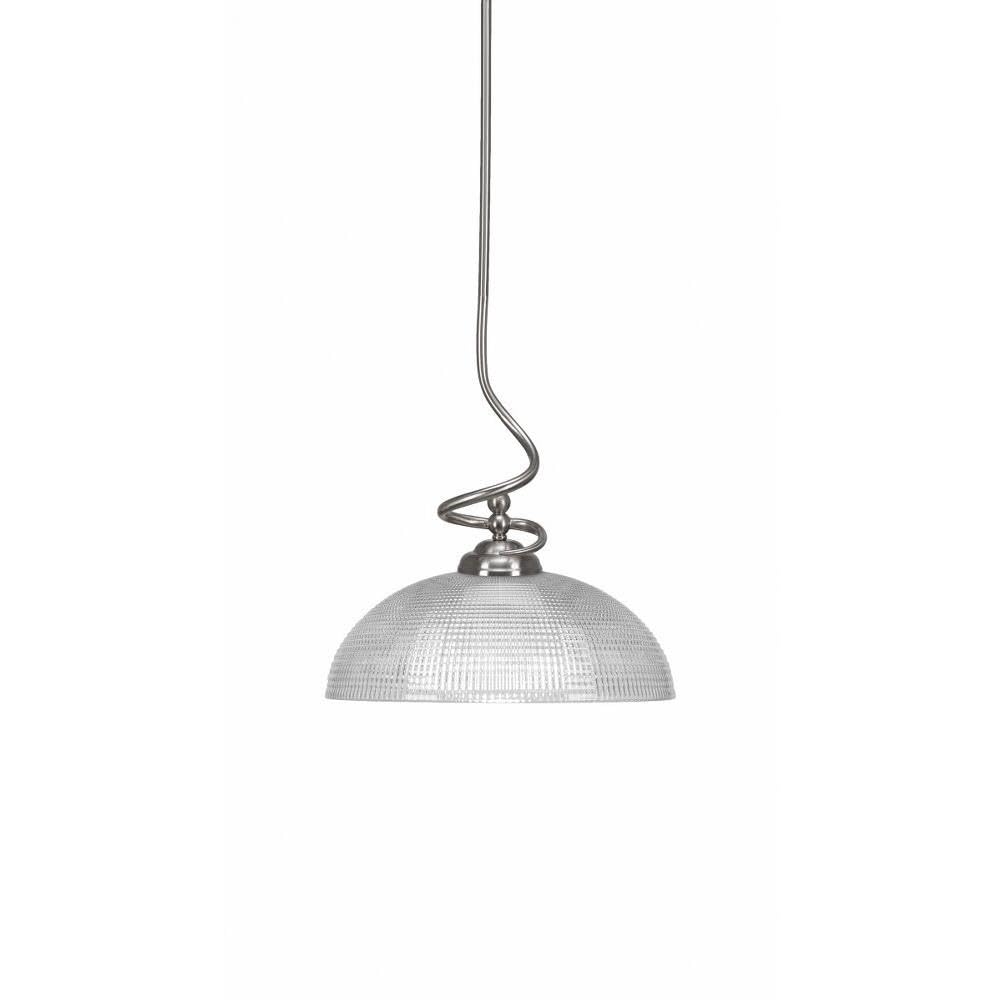 Toltec Lighting Capri 1 Light Pendant in Brushed Nickel (900-BN-540)
