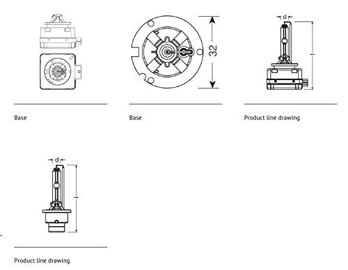 Osram 66240NB Xenarc D2S Nightbreaker Bulb, Pair