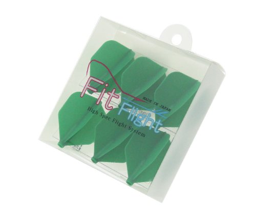 Cosmo Darts 6 Pack Fit Flight - Shape Dart Flight (Green)
