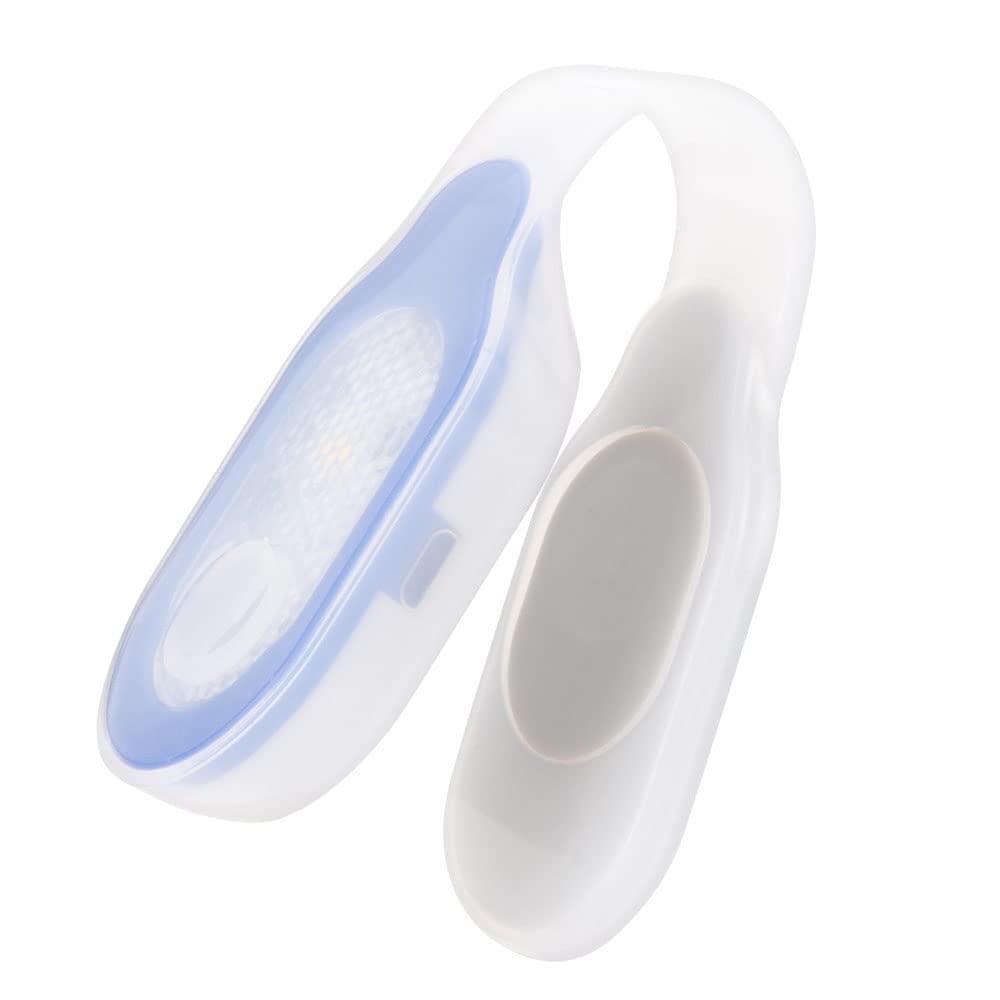 ALONEFIRE PL500 Clip-on Light Flashlight, USB Rechargeable, 3 Modes, Blue Warm Light, Nursing Accessories