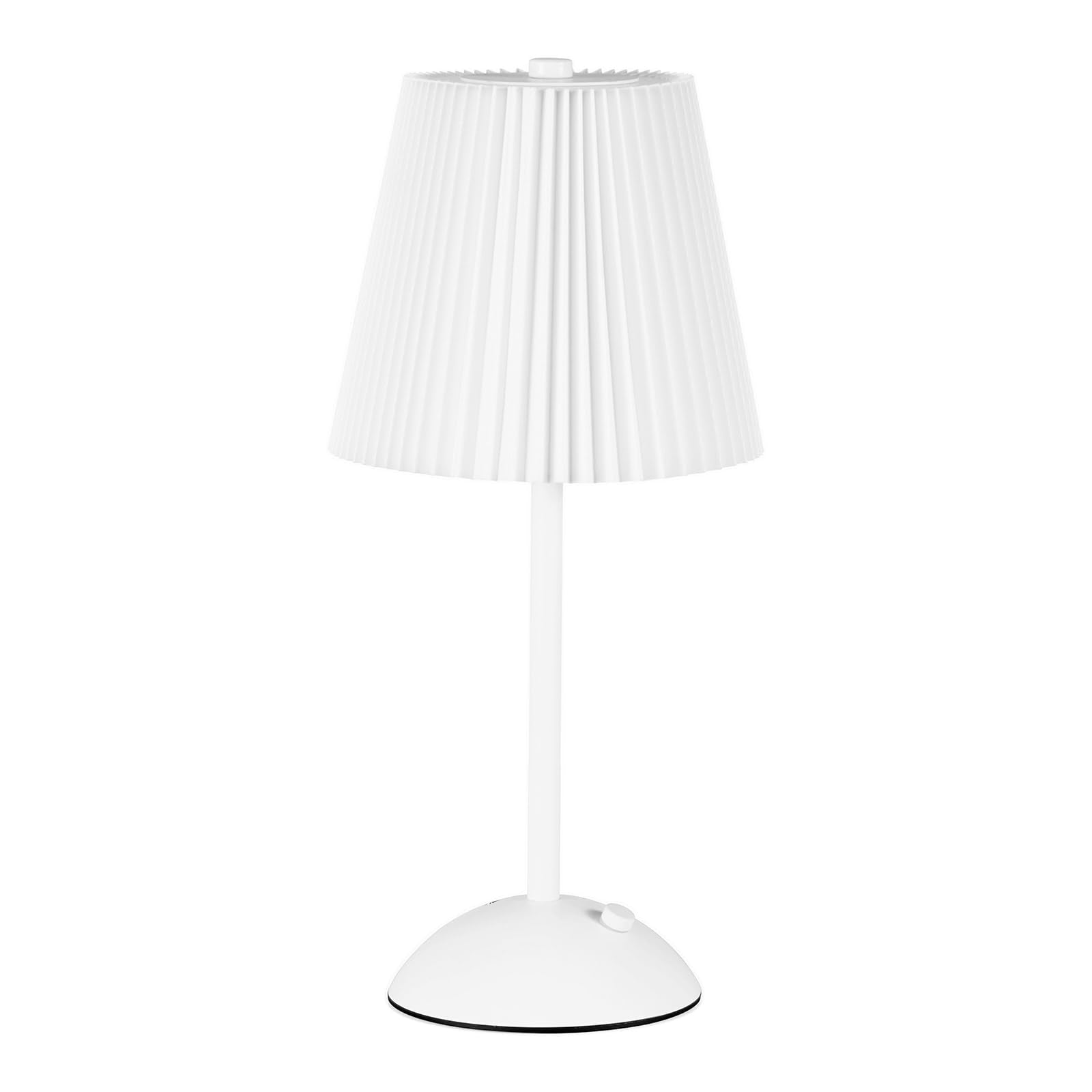 Portable Cordless Table Lamp, Fabric Shade Desk Lamps, 3000mAh Rechargeable Battery Operated Light, 3Color Dimmable Touch Lamp f