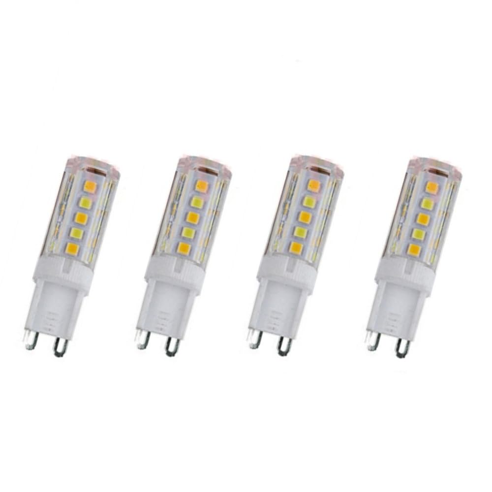 DLEDMOP LED Light G9 LED Bulbs 9W AC100-240V 5W Cold White 6000K Non-Dimmable 4 Units,Warm White,3W