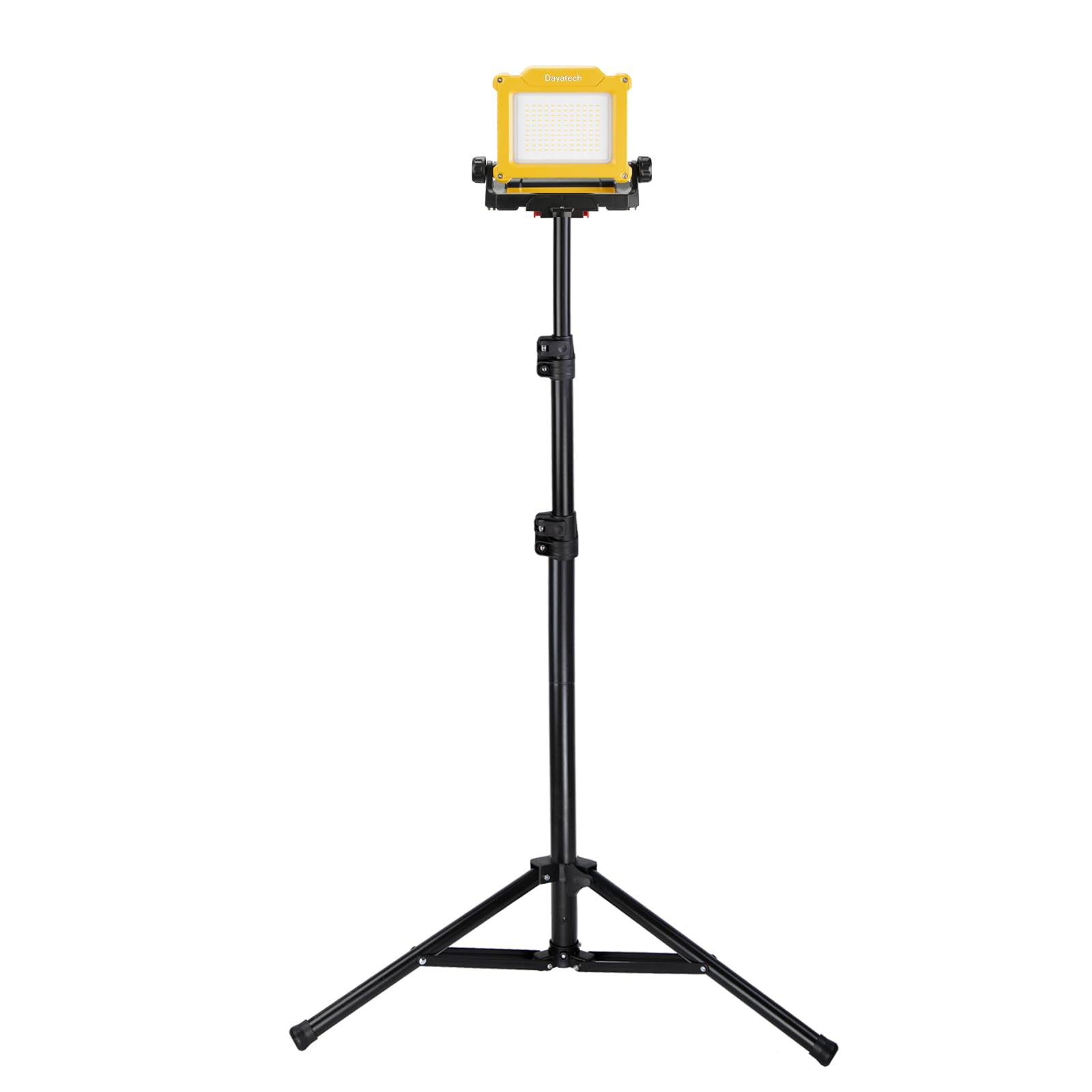 DAYATECH 25W 4000LM Cordless LED Tripod Work Light, Compatible with DeWalt Milwaukee Makita 18-21V Tool Batteries, 160LM/W High 