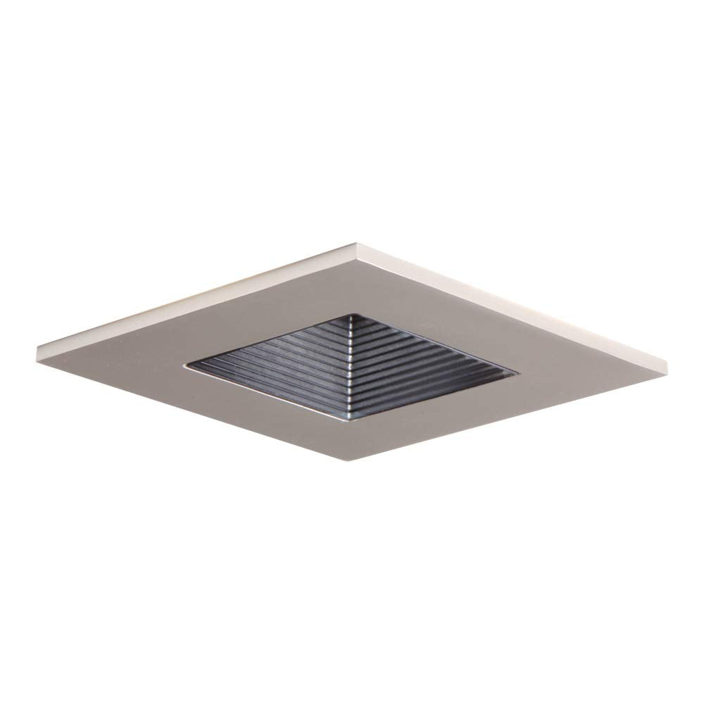 Halo Recessed 3011SNBB 3-Inch 15-Degree Trim Adjustable Square with Black Baffle, Satin Nickel