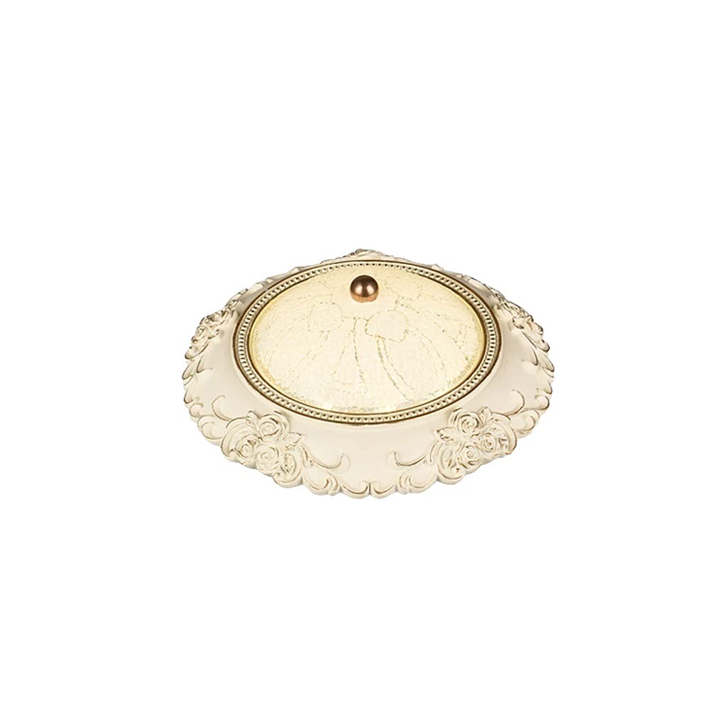 OZZKI Recessed 18W Three-color Dimming Thin Round LED Downlight No Strobe Vintage Dimmable LED Ceiling Panel Light Retro Househo