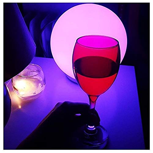 Mr.Go LED Glowing Ball Light - 8-inch RGB Mood Lamp, Waterproof, Rechargeable, 16 Colors, Model CQ-B202
