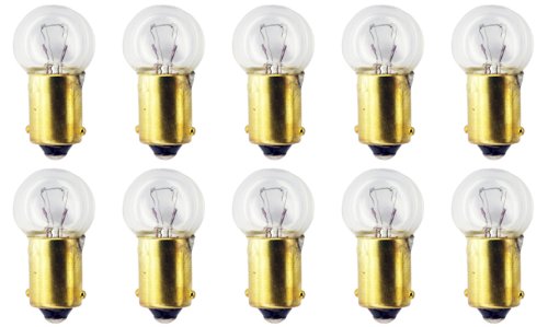 CEC Industries #1895 Bulbs, 14V, 3.78W, BA9s Base, G-4.5 Shape, Warm White, 10 Count (Pack of 1