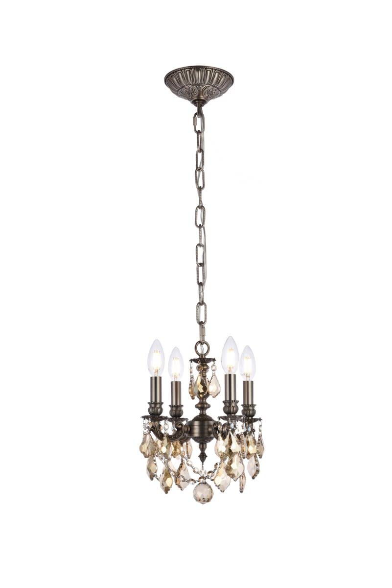 Elegant Lighting 9104D10Db-Gt/Rc Pendant, Dark Bronze