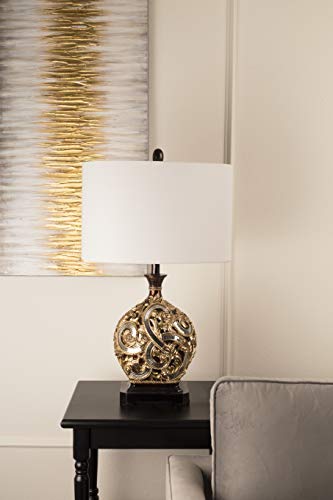 OK Lighting Daliyah Table Lamp 29.5in H Resin Gold Model OK-4294T