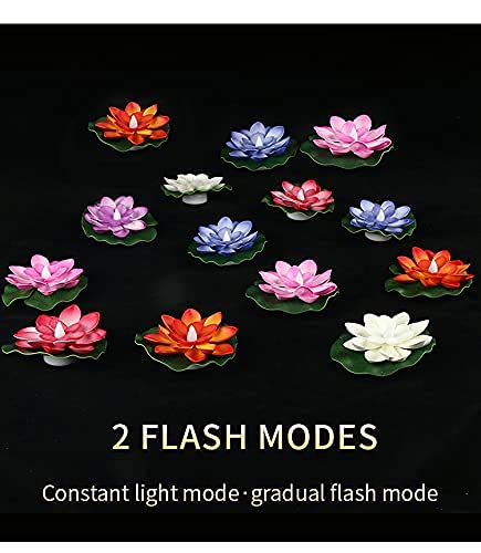 BM Ecom Floating Led Lotus Flower for Decoration, Flowers Water Bowl, Sensor Tea Light Unbreakable Outdoor & Indoor Festival Lam