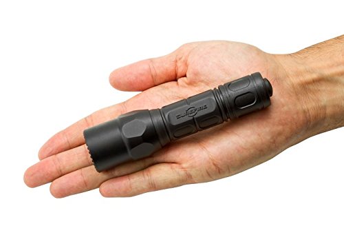 SureFire G2X LE LED Flashlight, 400 lm, Black, Model G2XLE-BK, High Output Click-Switch