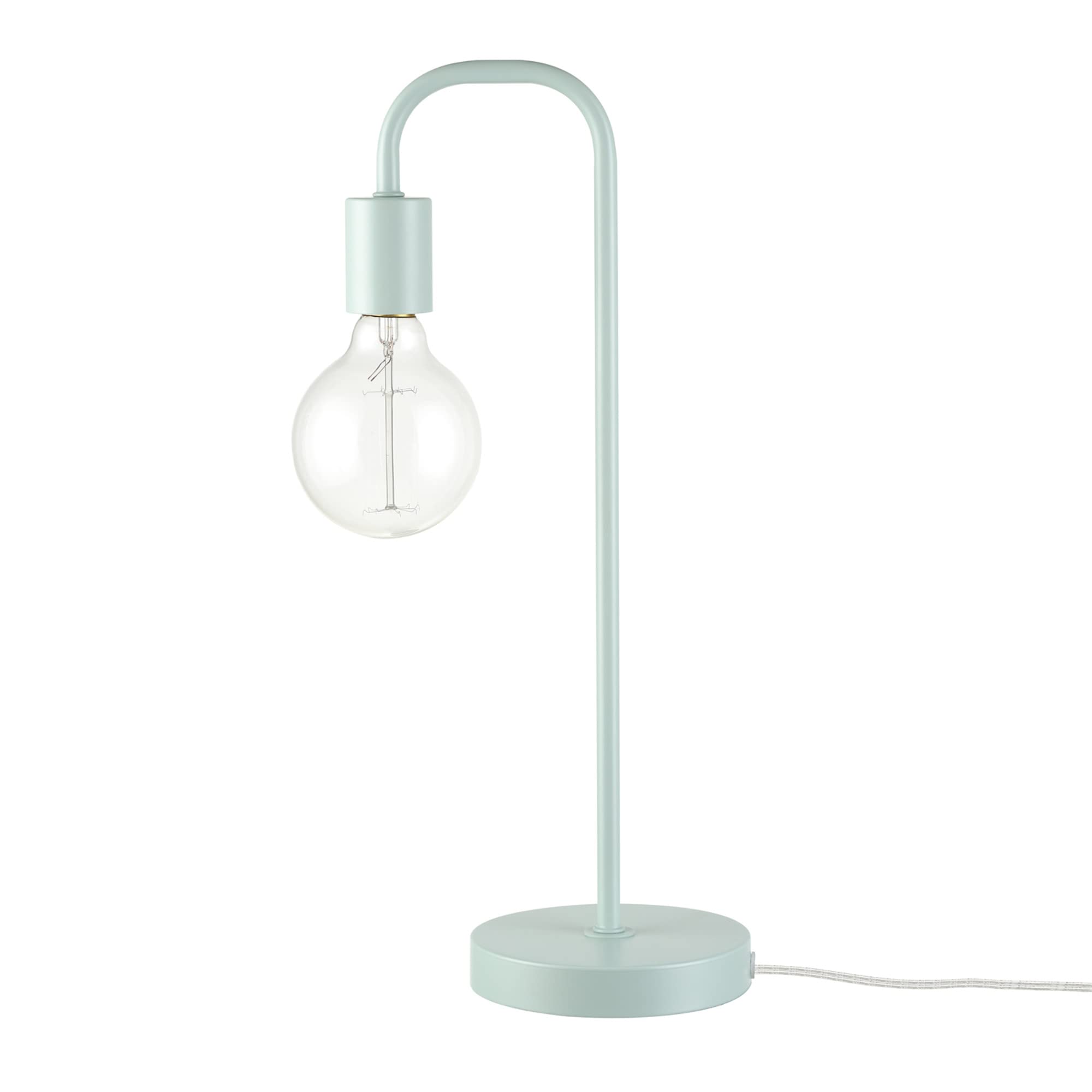 Globe Electric 65509 18'' Table Lamp, Matte Pale Mint, Table Lamp For Living Room, Home D  Cor, Lamps For Bedrooms, Room D  Cor,