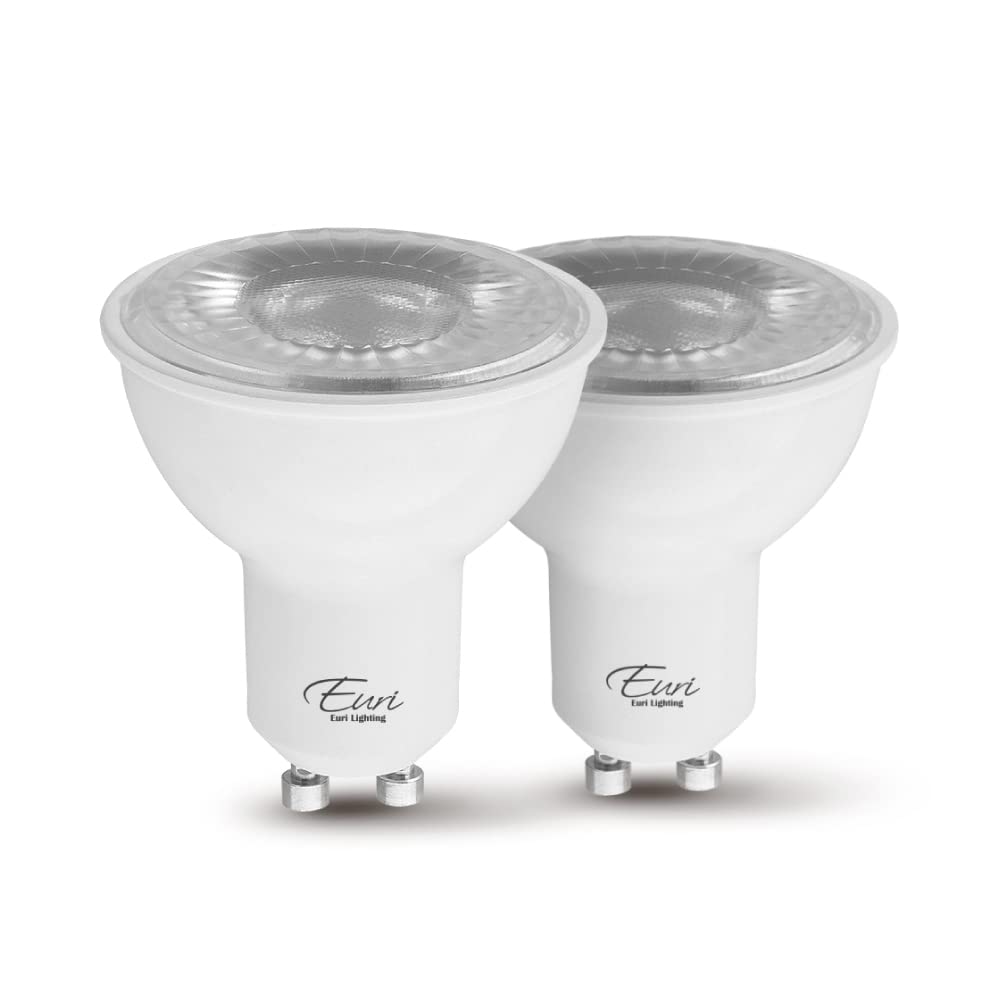 Euri Lighting Ep16-7W5020Eg-2 Dimmable Led Par16, Gu10 Base, 7W (50W Equal) 500Lm, Warm White (2700K), 80Cri, 40 Angle, Damp Rat