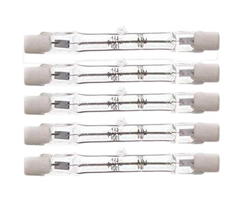 CTKcom 250W T3 Halogen Bulbs 5 Pack - 78mm Double Ended R7S 120V Quartz Tube Lamps