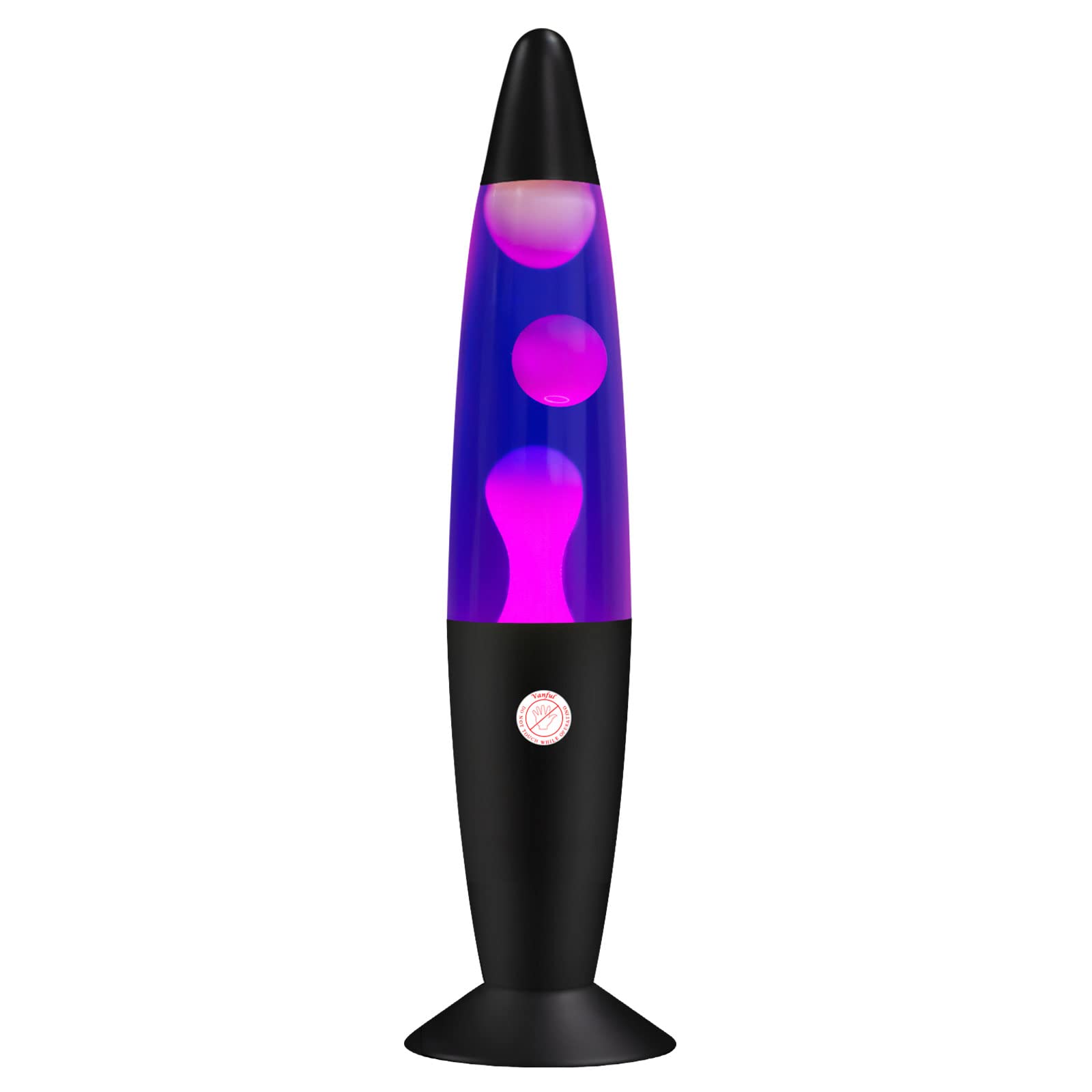 Vanful Liquid Motion Lamp, 13in Purple White Aluminum Nightlight for Home Decoration
