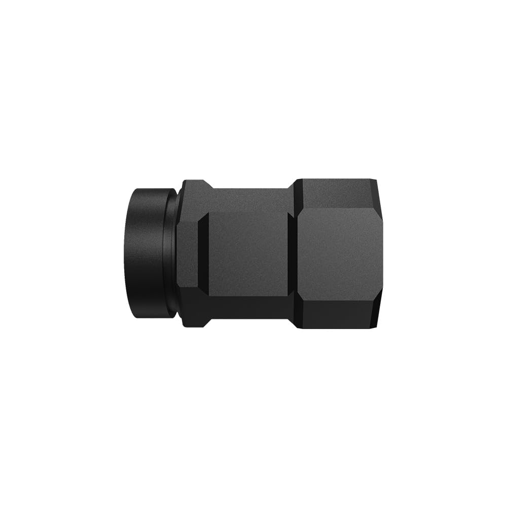 WUBEN Mini Flashlight Battery Extension Tube, Aluminum, Black, Model E7, for Camping, Hiking, Fishing, Walking