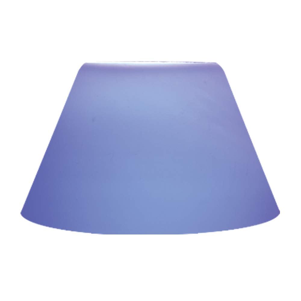 Jesco Lighting Qasa102Bu Cone Glass Shade For Quick Adapt Spot Light, Solid Blue Finish