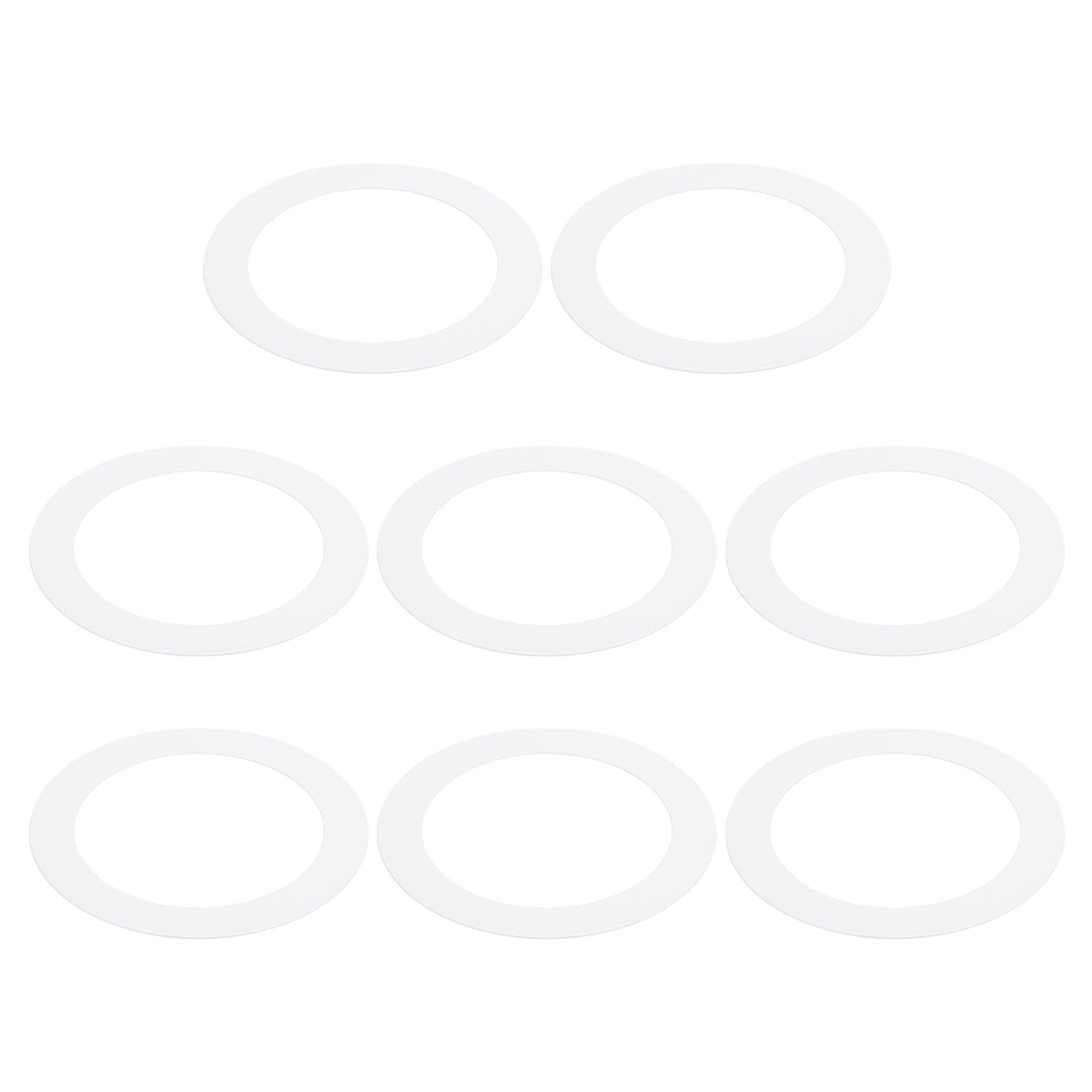 PATIKIL Goof Rings Inner Diameter 4.13, Outer Diameter 5.91, 8 Pcs Metal Goof Rings Cover Recessed Light Trim for Ceiling Wall F