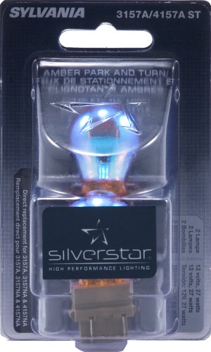 SYLVANIA 3157A/4157A Signal Light Bulbs, 27-Watt High Performance, White, 2 Count Pack