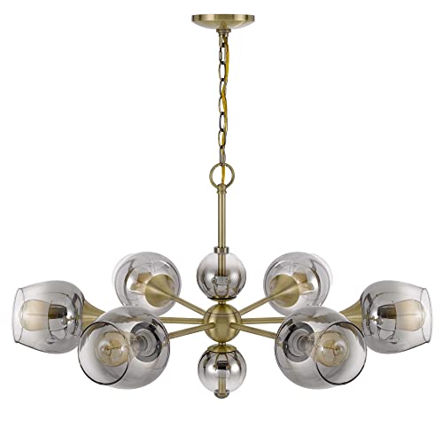 Cal Lighting Fx-3757-6 Chandelier, Antique Brass