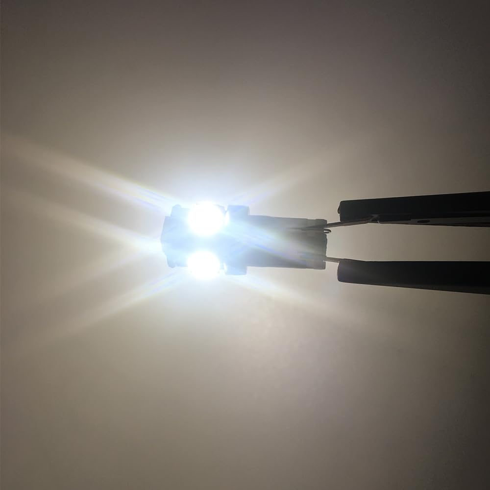 Blyilyb 10-Pack Warm White Replacement Stock # 194 T10 168 2825 W5W 175 158 Bulb 5050 5 Smd Led Light 12V Car Interior Lighting