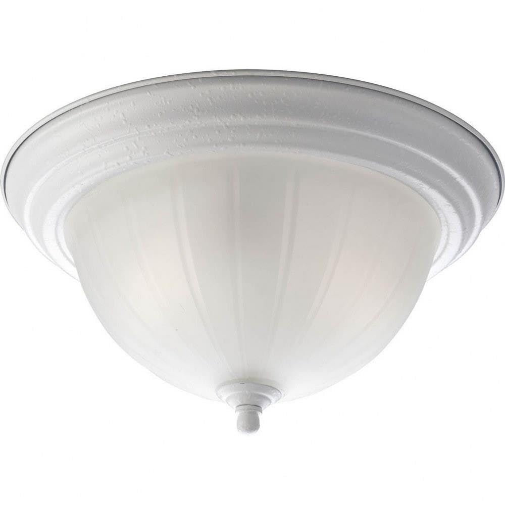 Two-Light Melon 13-1/4'' Close-To-Ceiling