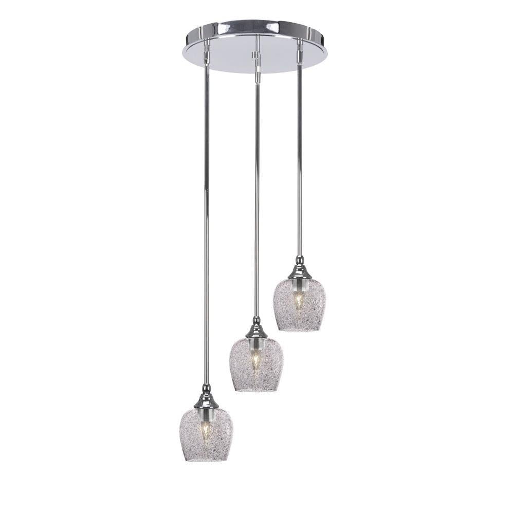 Empire 3 Light Cluster Pendalier in Chrome (2143-CH-4812)