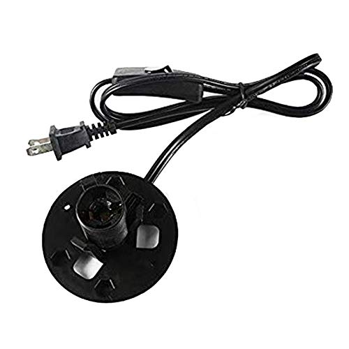 Scomx Himalayan Salt Lamp Cord With Dimmer, E12 Base, 5Ft, 6 Free 8W Bulbs,