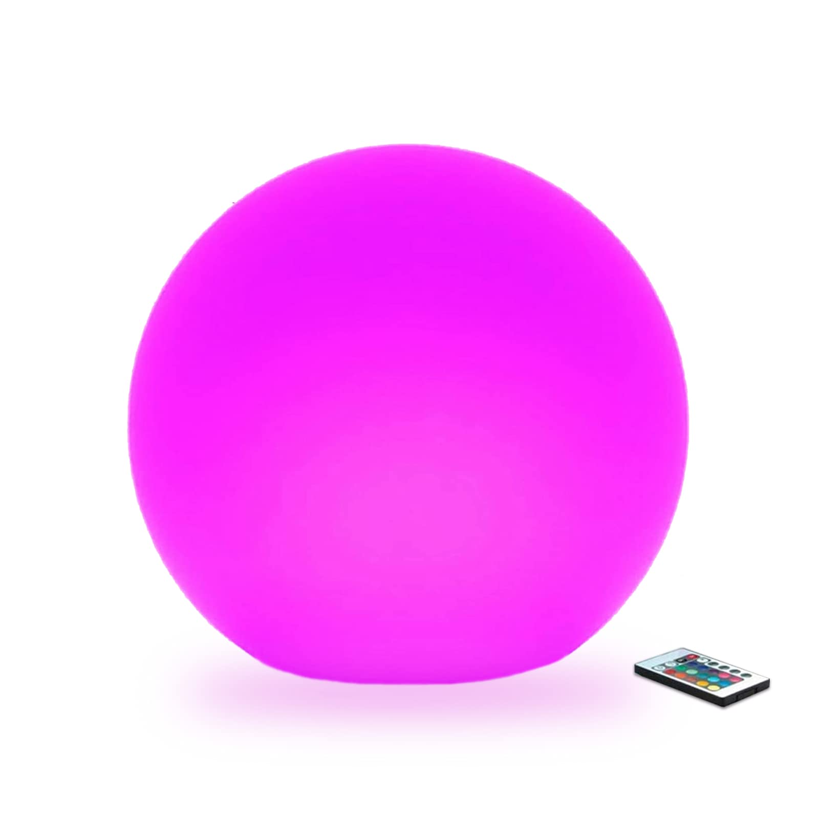 Censinda 8-Inch Led Glowing Ball Light, 16 Color Changing Mood Lamp With Remote Control