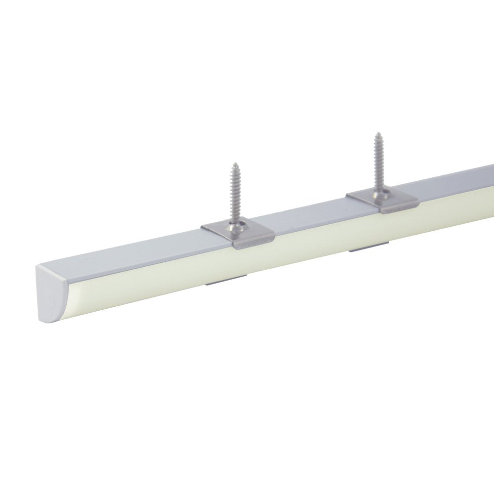 hunhun V Shape LED Aluminum Channel System, 10-Pack, 3.3ft, Silver, Model CH-01-10, Easy Installation