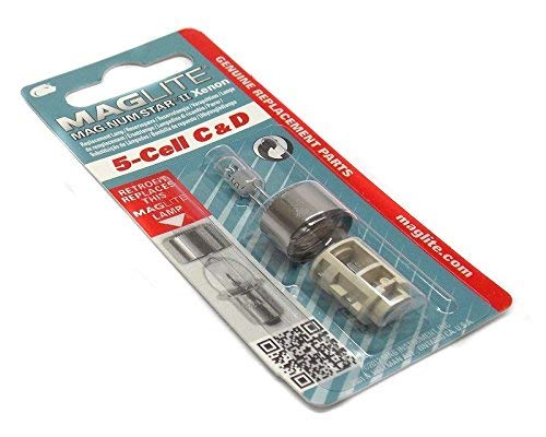 MagLite Replacement Lamp for 5-Cell C & D Flashlight, 1 Count, Copper Material, Model LMXA501