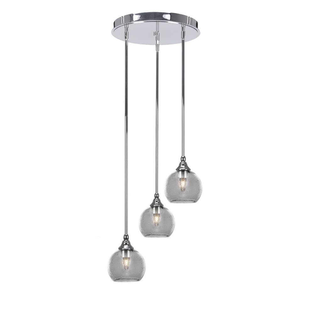 Empire 3 Light Cluster Pendalier in Chrome (2143-CH-4100)