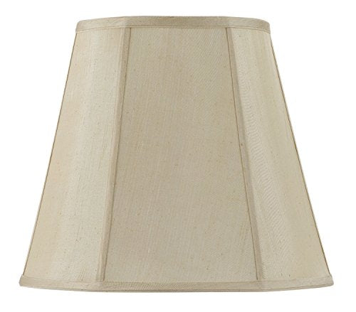 Cal Lighting Vertical Piped Deep Empire Shade, 16-Inch, Metal, Champagne, Model CALSH-8107/16-CM